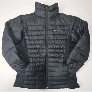 Columbia Jacket Black Powder Pillow Quilt Insulated Puffer Women's Size M